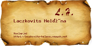 Laczkovits Heléna névjegykártya